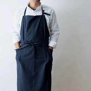 네이비 면 앞치마 100cm 이미지