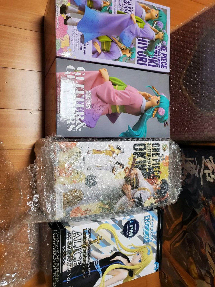 프링 1/4 식극의 소마 에리나 바니걸 미개봉 + 초마신 류진마루 부분 도색완성작 포함 총6종 이미지