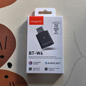 크리에이티브 BT-W6 블루투스 동글 판매합니다 이미지