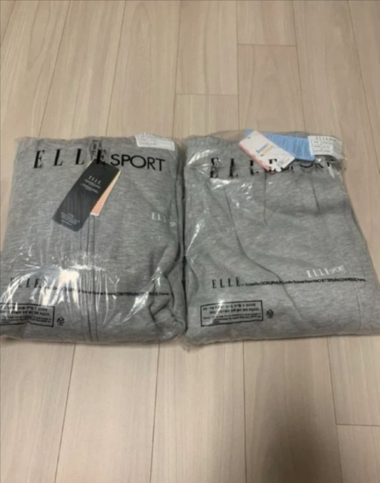 엘르 스포츠 트레이닝세트 멜란지 그레이 XL(105) 새상품 이미지