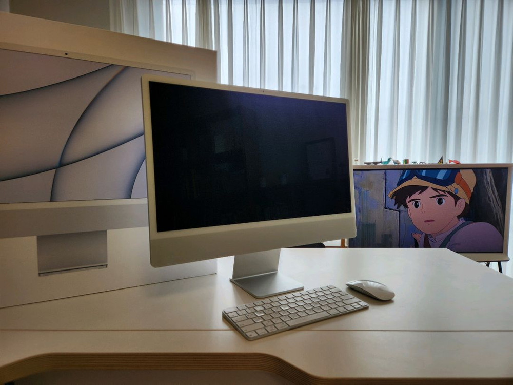 애플 아이맥 24인치 M1 그레이 8GB / 256GB (2021) 이미지