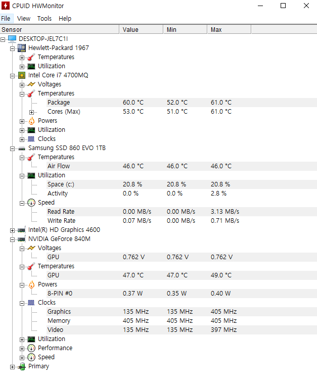 HP ENVY 15 노트북 / 15-j154TX 이미지