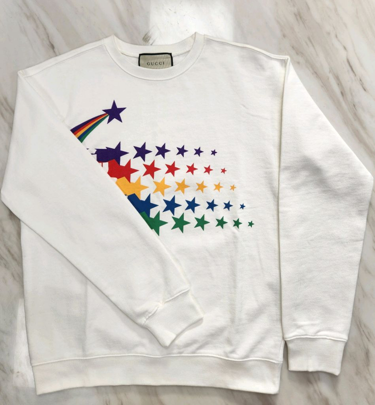 [이태리 정품 파격가 남여공용] 구찌 레인보우 맨투맨 긴팔티 M 사이즈 (루이비통 샤넬 펜디 프라다 에르메스 디올) 이미지