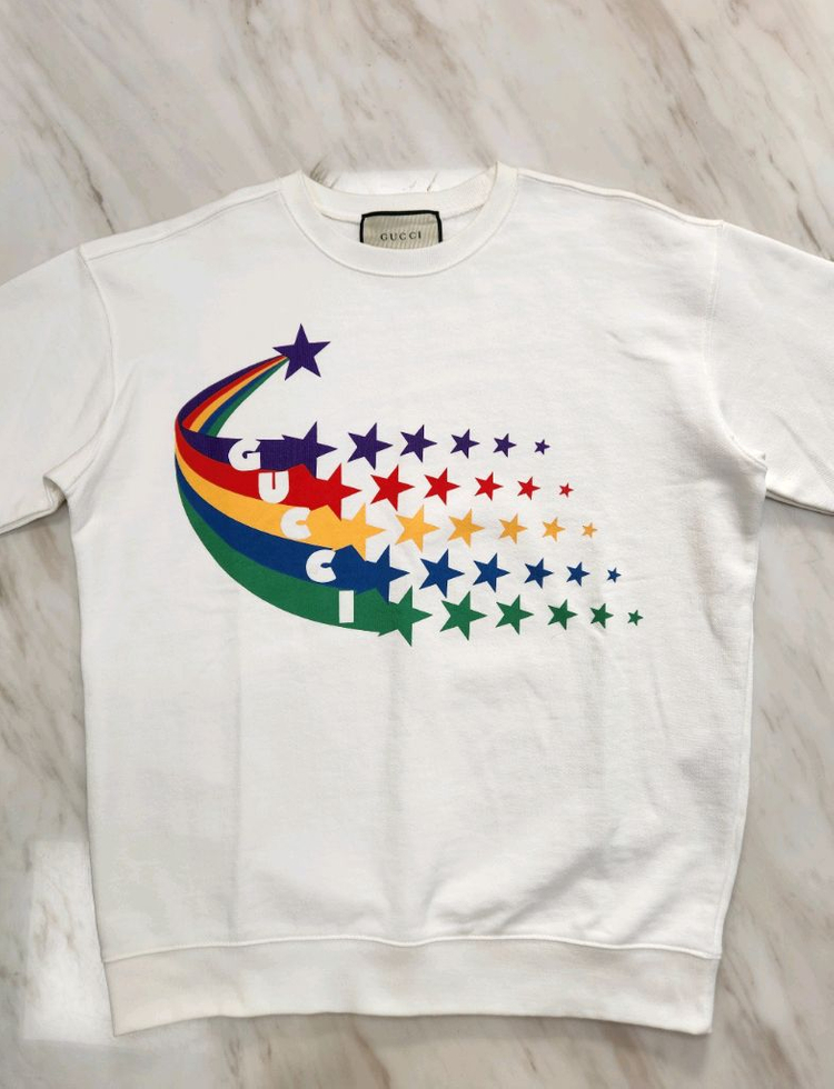 [이태리 정품 파격가 남여공용] 구찌 레인보우 맨투맨 긴팔티 M 사이즈 (루이비통 샤넬 펜디 프라다 에르메스 디올) 이미지