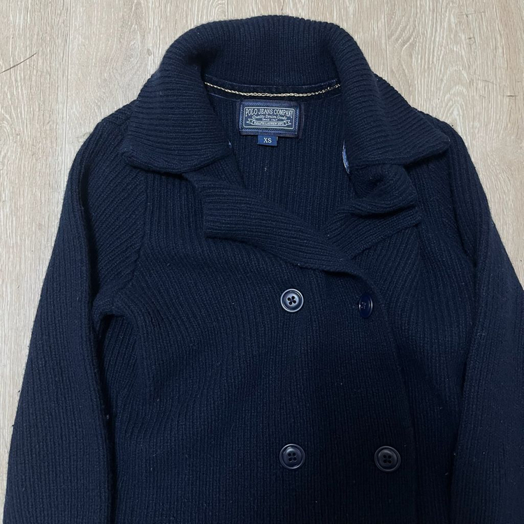 폴로 랄프로렌 진스 여성 울 더블 니트 가디건 XS/85 이미지