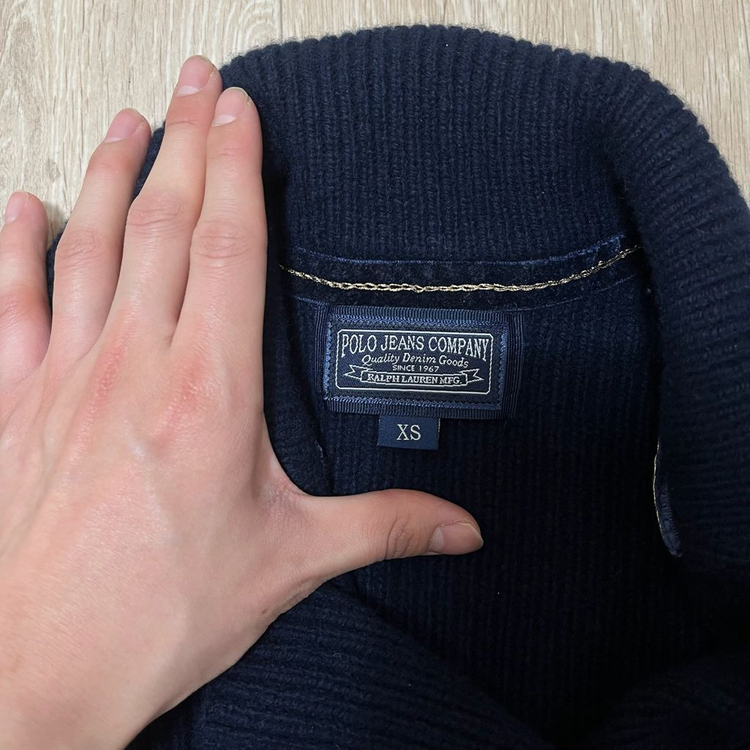 폴로 랄프로렌 진스 여성 울 더블 니트 가디건 XS/85 이미지