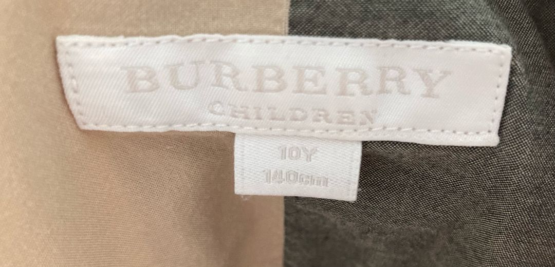 버버리키즈 체크 셔츠 원피스 10y (140) 이미지