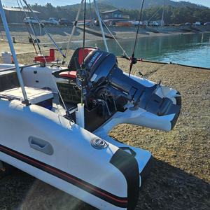 로그보트 420 프리미엄 + 야마하 15마력 풀셋트 일관 판매합니다. 이미지