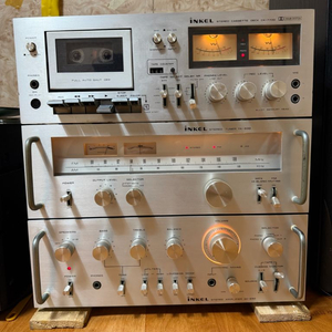 인켈의 스테레오 카세트 데크 CK-770D, 튜너 TK-500, 앰프 AK-650 세트입니다 이미지
