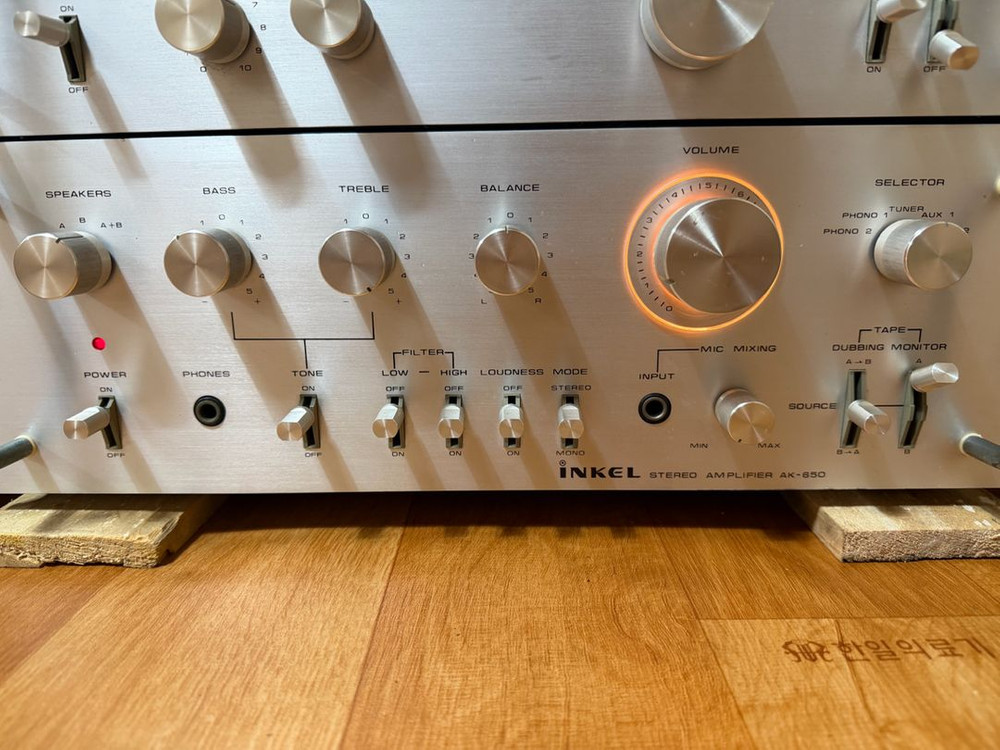 인켈의 스테레오 카세트 데크 CK-770D, 튜너 TK-500, 앰프 AK-650 세트입니다 이미지