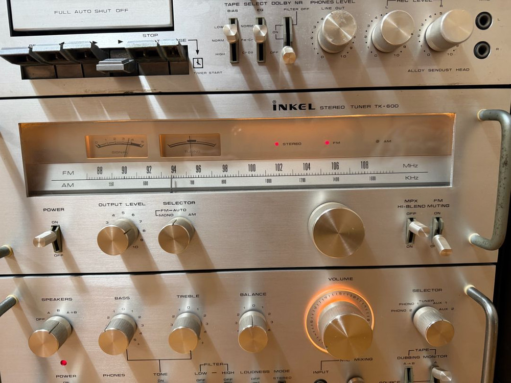 인켈의 스테레오 카세트 데크 CK-770D, 튜너 TK-500, 앰프 AK-650 세트입니다 이미지