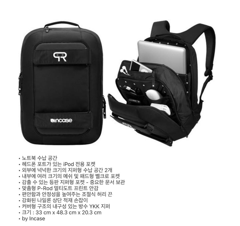 인케이스 스케이트 백팩 피로드 이미지