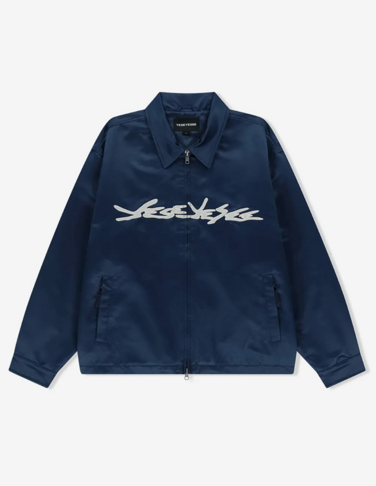 [실내1회]예스아이씨 L사이즈 Chain Stitch Logo Coach Jacket (Navy) 이미지