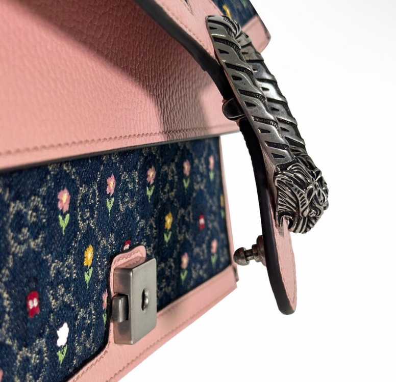 [S] Gucci 구찌 여성 디오니소스 플로럴 데님 숄더 크로스백 스몰 이미지