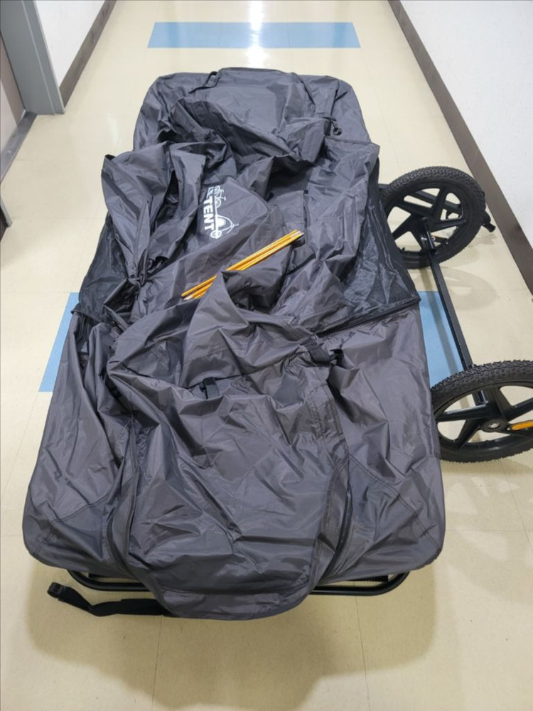 자전거 스쿠터 캠핑 1인용 트레일러 바이크 텐트 BIKE TENT 이미지
