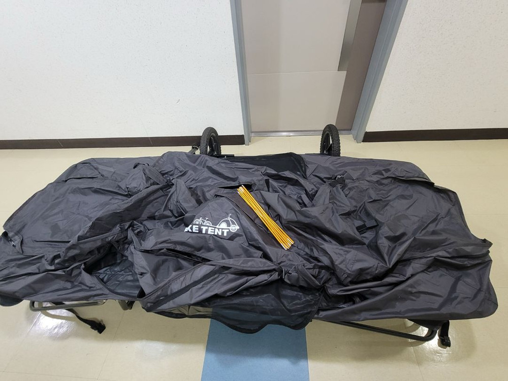 자전거 스쿠터 캠핑 1인용 트레일러 바이크 텐트 BIKE TENT 이미지