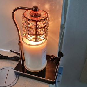 [풀세트] 고급 크리스탈 캔들 워머 + 대용량 화이트 머스크 캔들 이미지