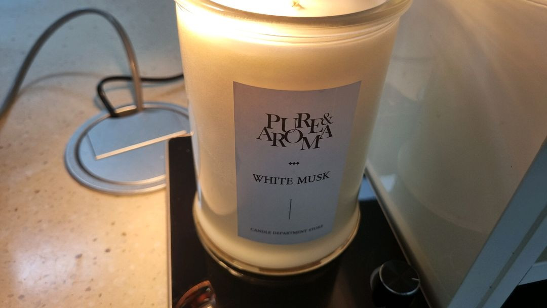 [풀세트] 고급 크리스탈 캔들 워머 + 대용량 화이트 머스크 캔들 이미지