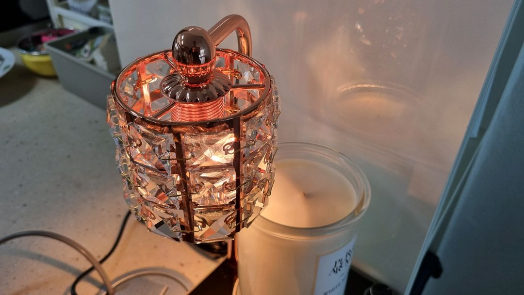 [풀세트] 고급 크리스탈 캔들 워머 + 대용량 화이트 머스크 캔들 이미지