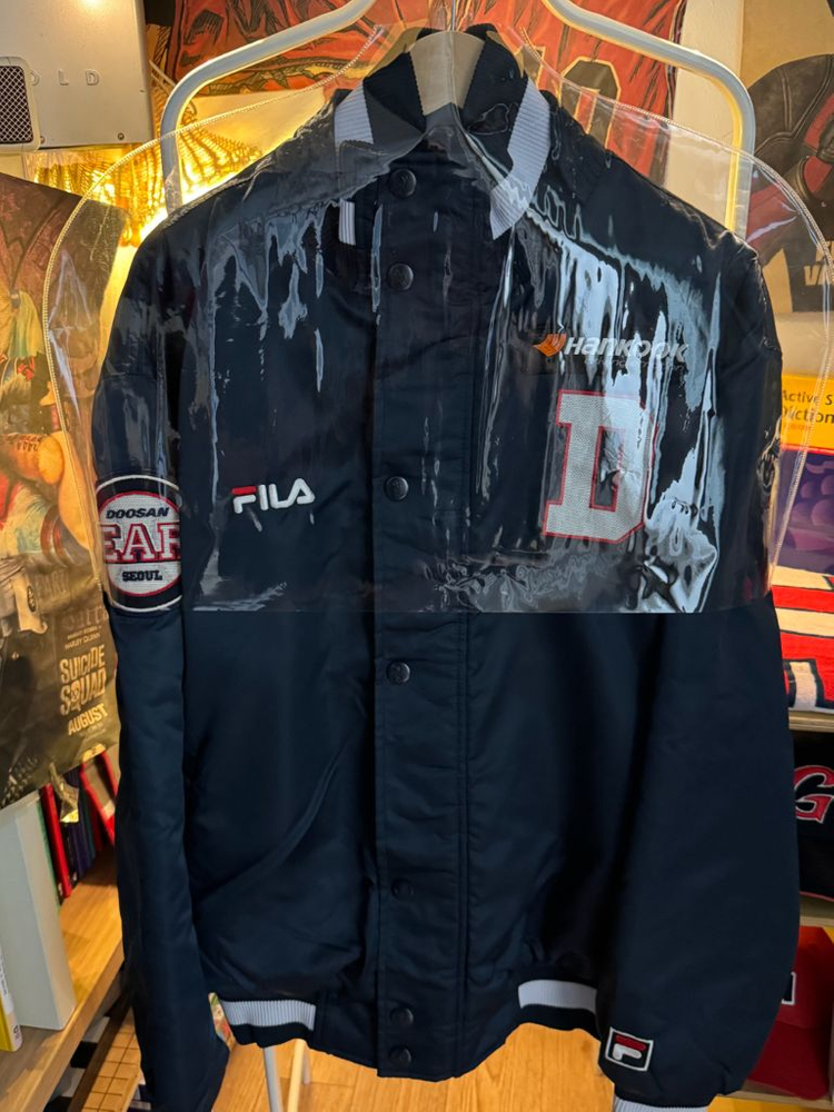 (선수실착) 2017 두산베어스 동계점퍼 + 모자 이미지