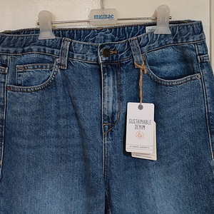 후아유 남성 와이드진32 봄 청바지 스판 밴딩 데님 팬츠 새상품 이미지