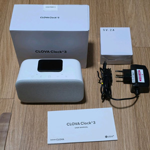 클로바클락+ 3세대 Ai 스피커 풀박스 이미지