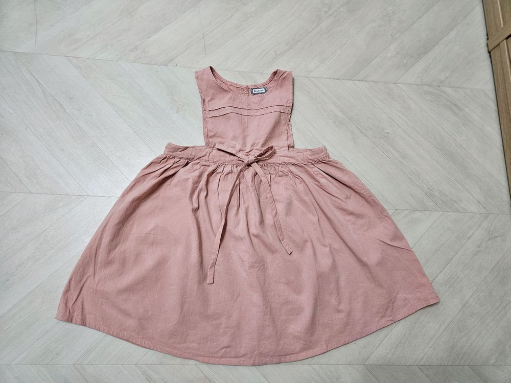 여아 체크블라우스&에이프럴원피스 이미지