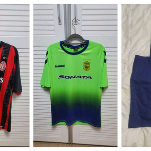 3개일괄)새상품)축구티셔츠,유니폼(AC밀란, 전북현대),토트넘굿즈 에코백 이미지