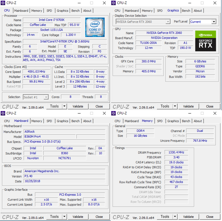 게이밍 컴퓨터 본체(i7 9700K,RTX 2060 6G) 판매 이미지