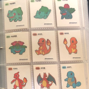 포켓몬 띠부씰 1세대+2세대 (3자리) 전종 판매 이미지