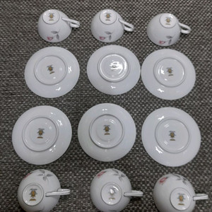 노리다케 로즈마리 Noritake Rosemarie (6044) 홍차잔6인 세트 일괄 경기광주 택배가능 이미지