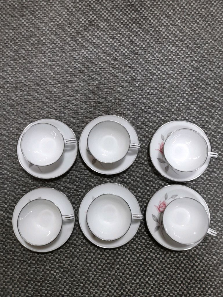 노리다케 로즈마리 Noritake Rosemarie (6044) 홍차잔6인 세트 일괄 경기광주 택배가능 이미지