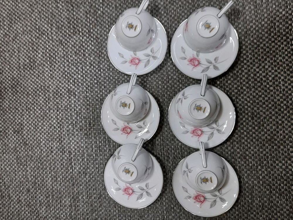 노리다케 로즈마리 Noritake Rosemarie (6044) 홍차잔6인 세트 일괄 경기광주 택배가능 이미지