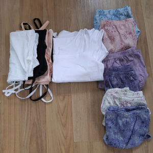 팬티 나시 티셔츠 여성용 이미지