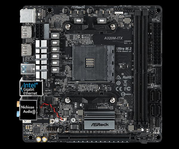 애즈락 A320M-ITX (A320i, AM4 ITX 보드) 이미지