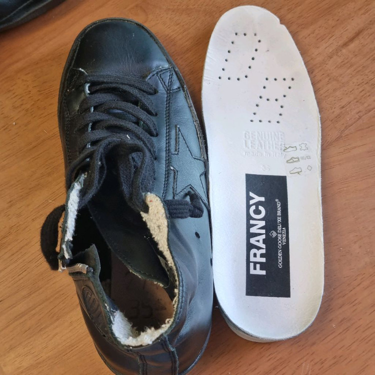 새상품 225-230(35) 정품 골든구스 하이탑스니커즈 이미지