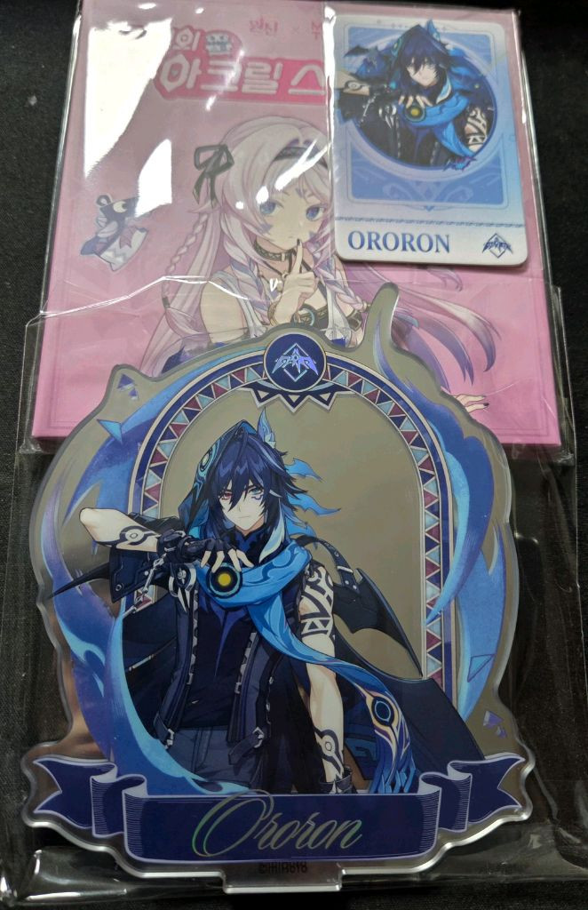 원신 맘스터치 콜라보 굿즈 (시틀라리 아크릴 스탠드+키링, 올로룬 아크릴 스탠드) 이미지