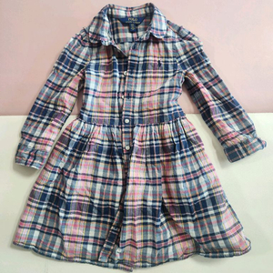 폴로 랄프로렌 여아 체크 원피스 4t 이미지