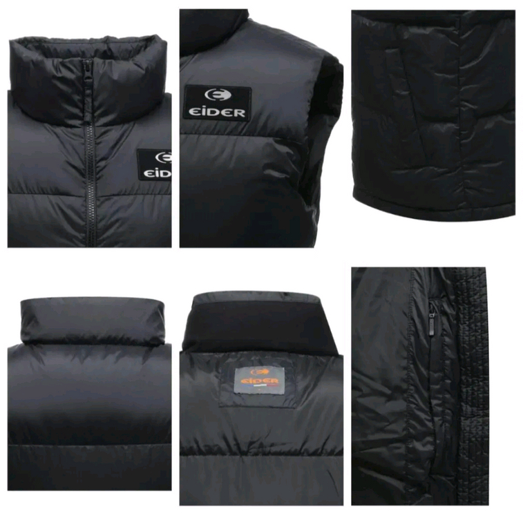 (새제품) 아이더 패딩 베스트 조끼패딩 공용 블랙(S) 이미지