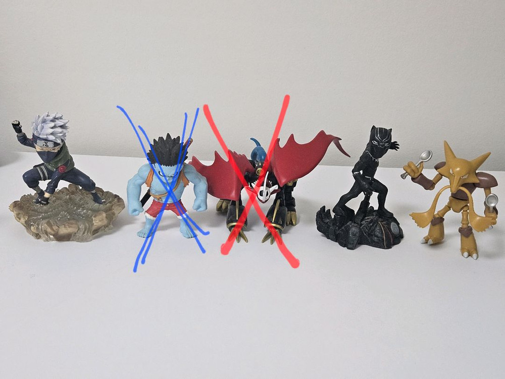 주술회전 원피스 나루토 블리치 디지몬 포켓몬 등 각종 레진과 월콜 몬코레 이미지