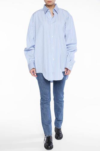 베트멍 꼼데가르송 오버핏 스트라이프 셔츠 블루 / S 이미지