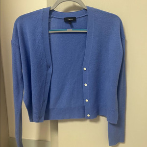 띠어리 100%캐시미어 브이넥 가디건(P) 이미지