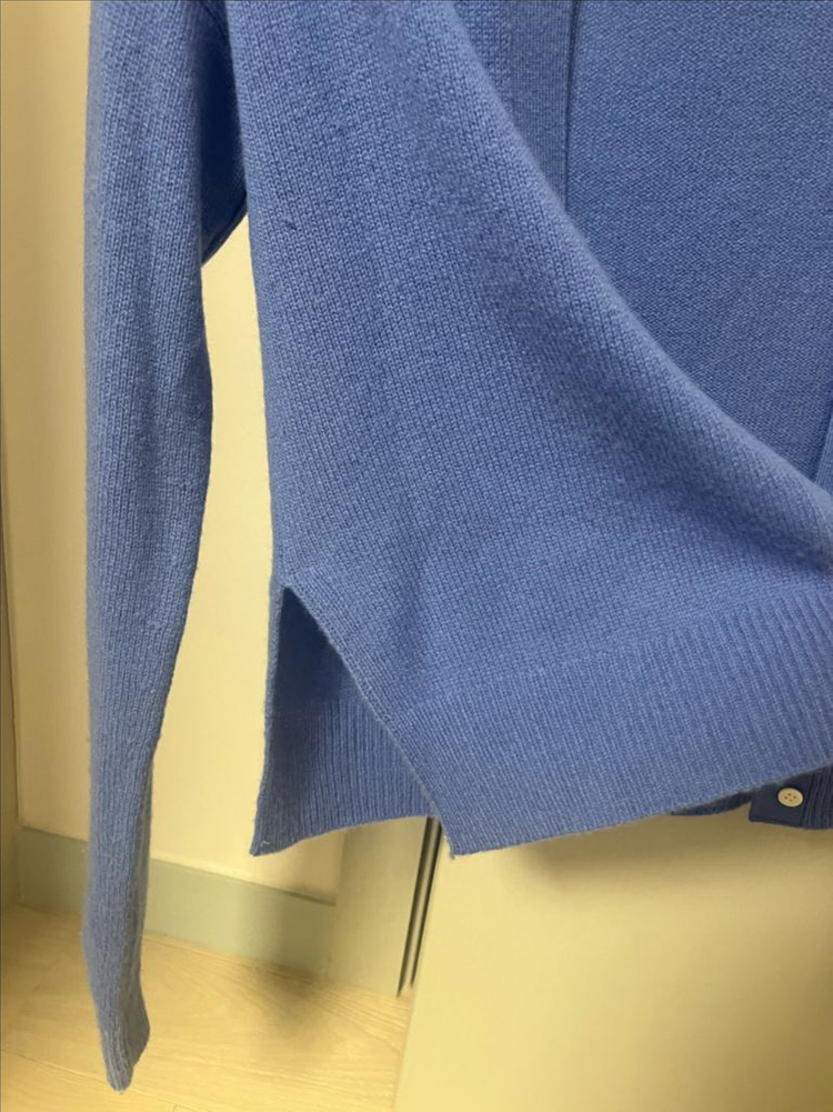 띠어리 100%캐시미어 브이넥 가디건(P) 이미지