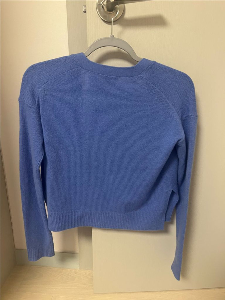 띠어리 100%캐시미어 브이넥 가디건(P) 이미지