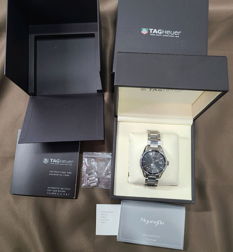 태그호이어 까레라 오토매틱 cal7 트윈타임 메탈 41mm 이미지