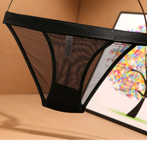 블랙, 그레이, 유광 시스루 (요가,헬스) 망사팬티 100L 이미지