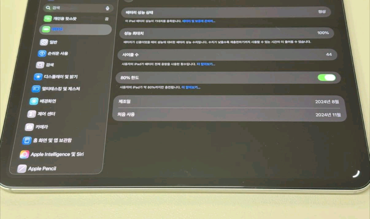 아이패드 프로 M4 11인치 셀룰러 512GB 실버 풀박스 + 애플펜슬 프로 이미지