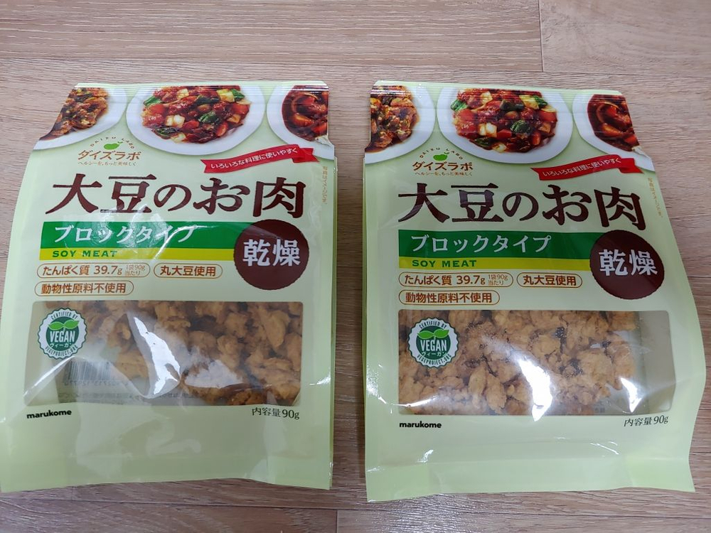 마루코메 건조형 콩고기 90g 4봉 미개봉 새제품 비건 식물성 단백질 대체육 다이어트 이미지