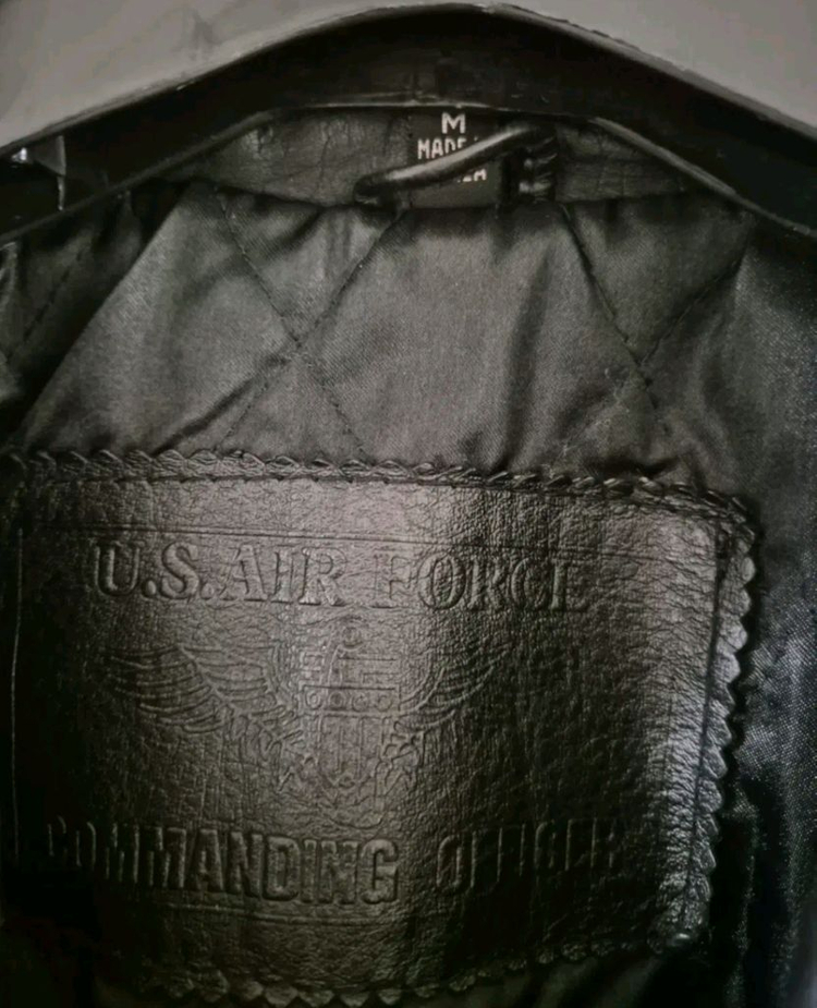 [100]US AIR FORCE 빈티지 누빔 가죽자켓 이미지