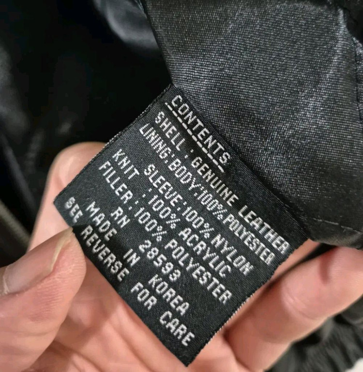 [100]US AIR FORCE 빈티지 누빔 가죽자켓 이미지